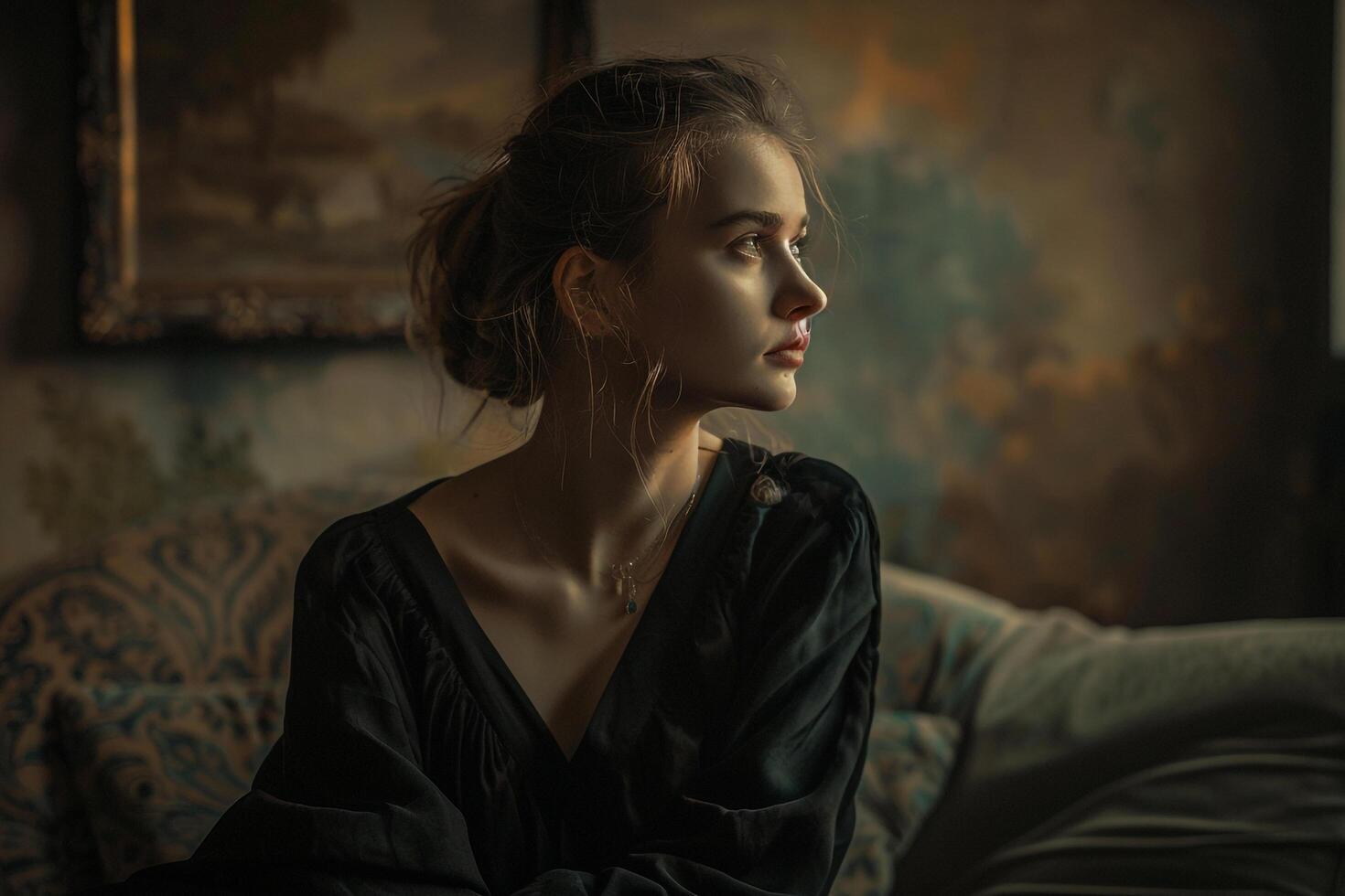 Artistic Food Portrait with   Background photo