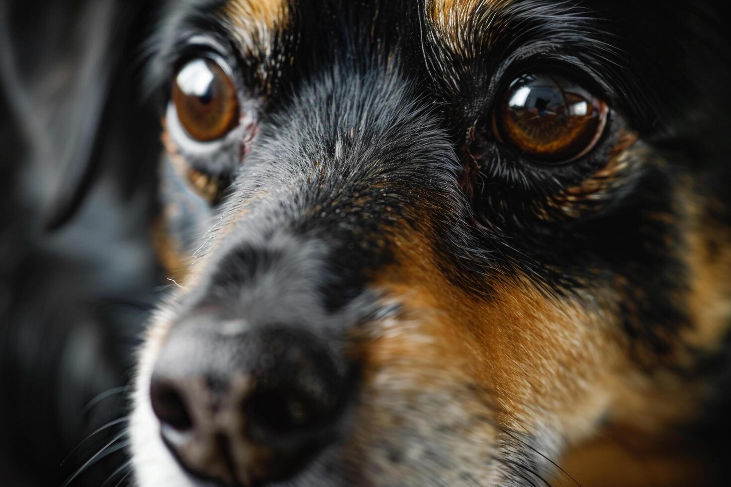 Studio Portrait of Dogs with Dramatic Lighting and Expressive Faces photo
