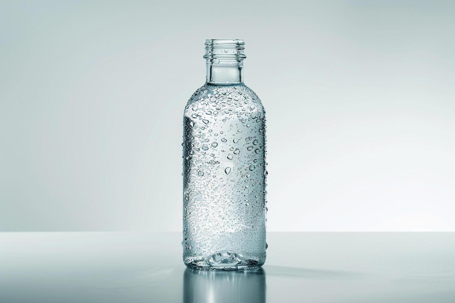 Water in a Glass Bottle Background photo