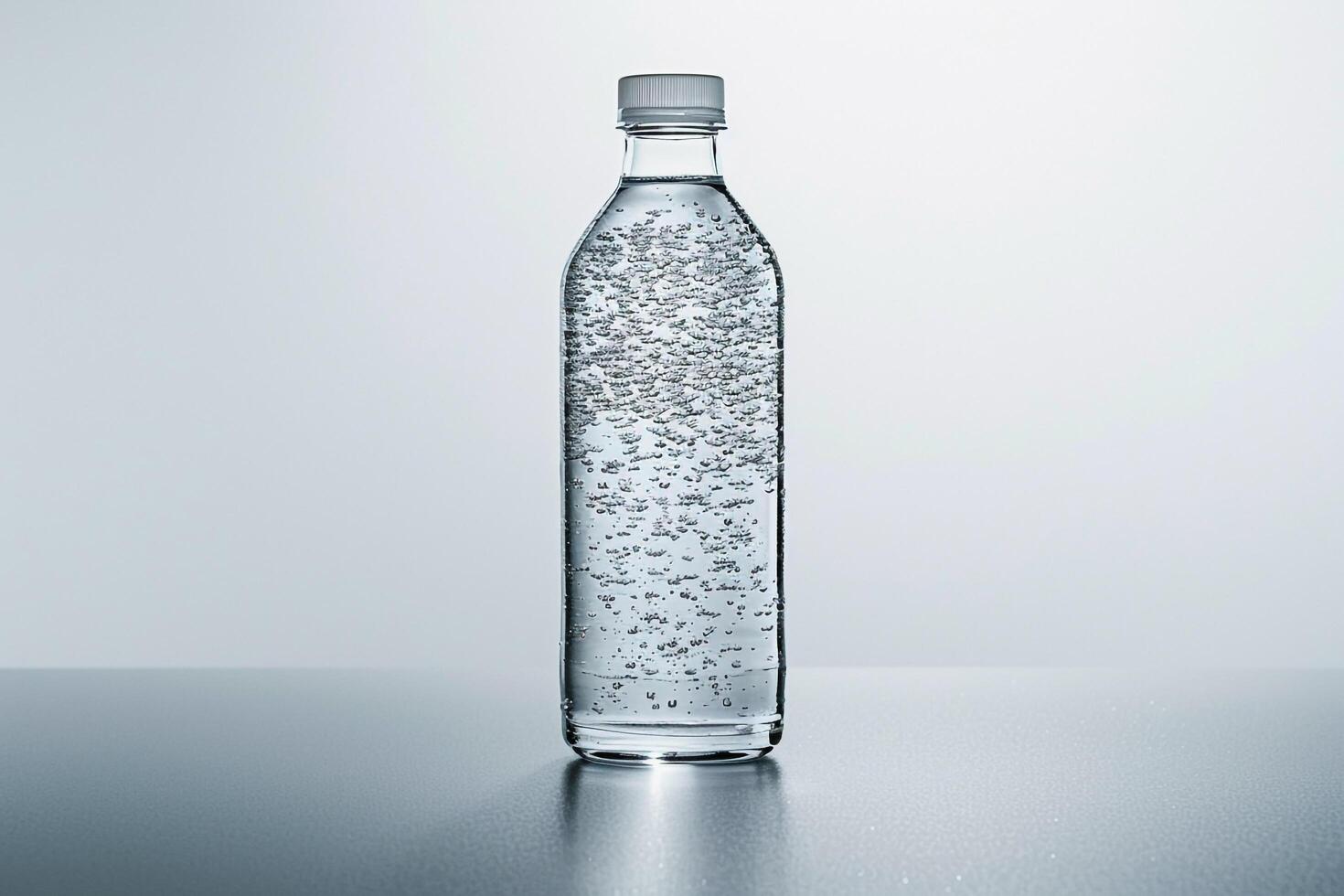 Water in a Glass Bottle Background photo