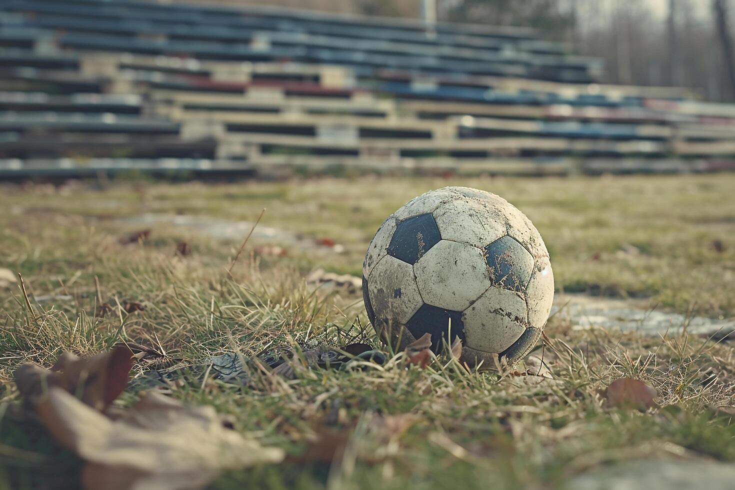 Soccer Ball on Grass Background photo