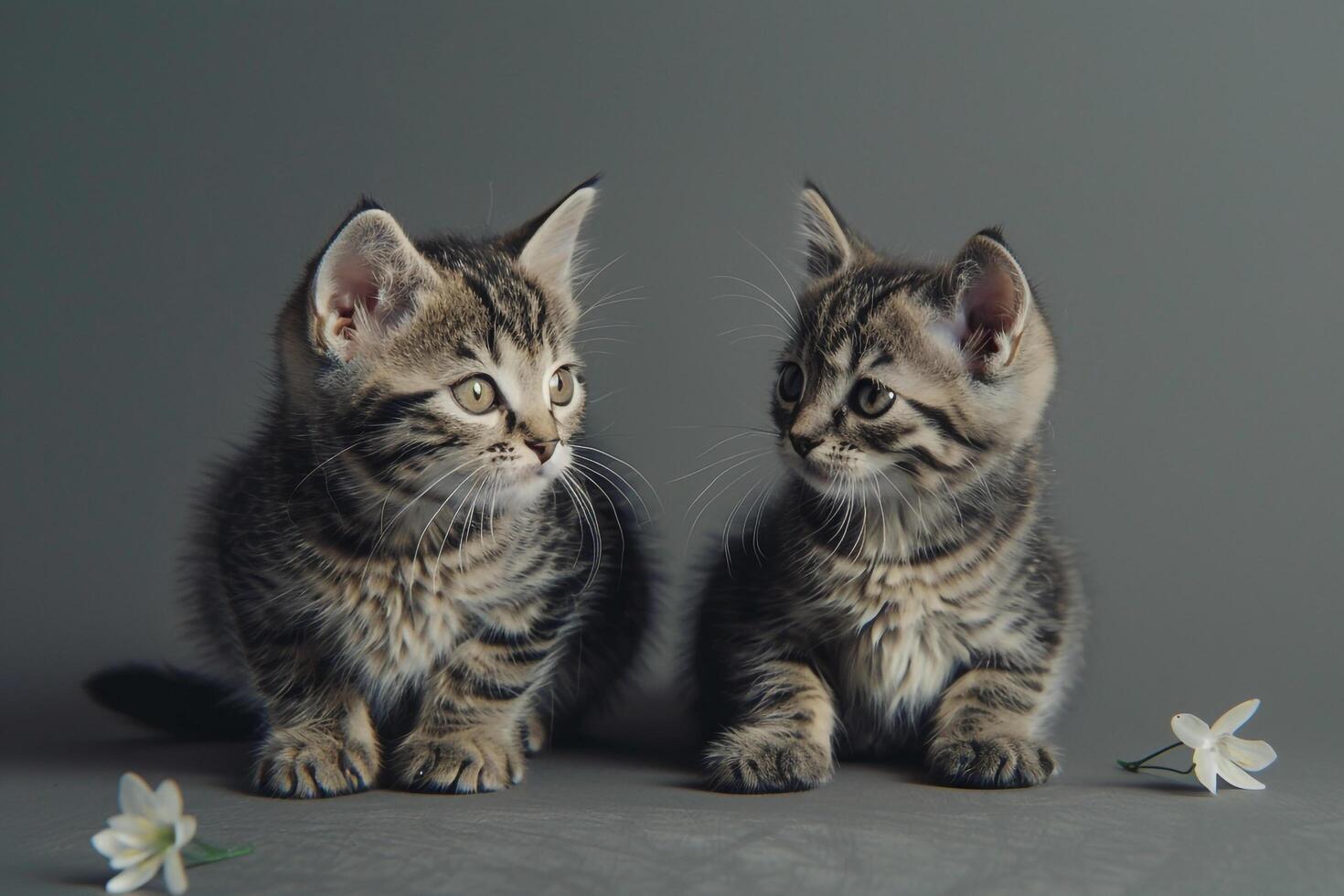 Adorable Cats with  for a Fun photo