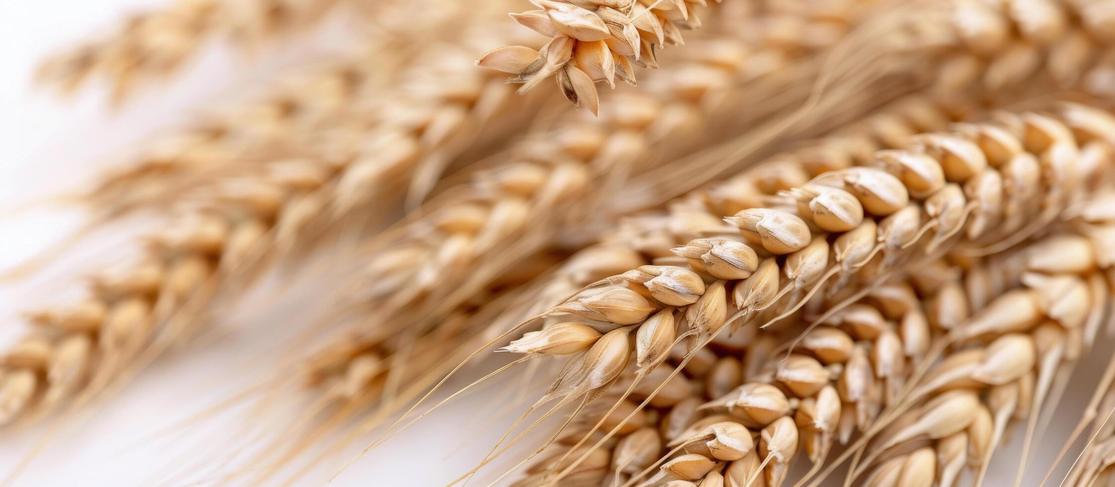 Close-Up of Golden Wheat Ears Captured in Natural Light photo