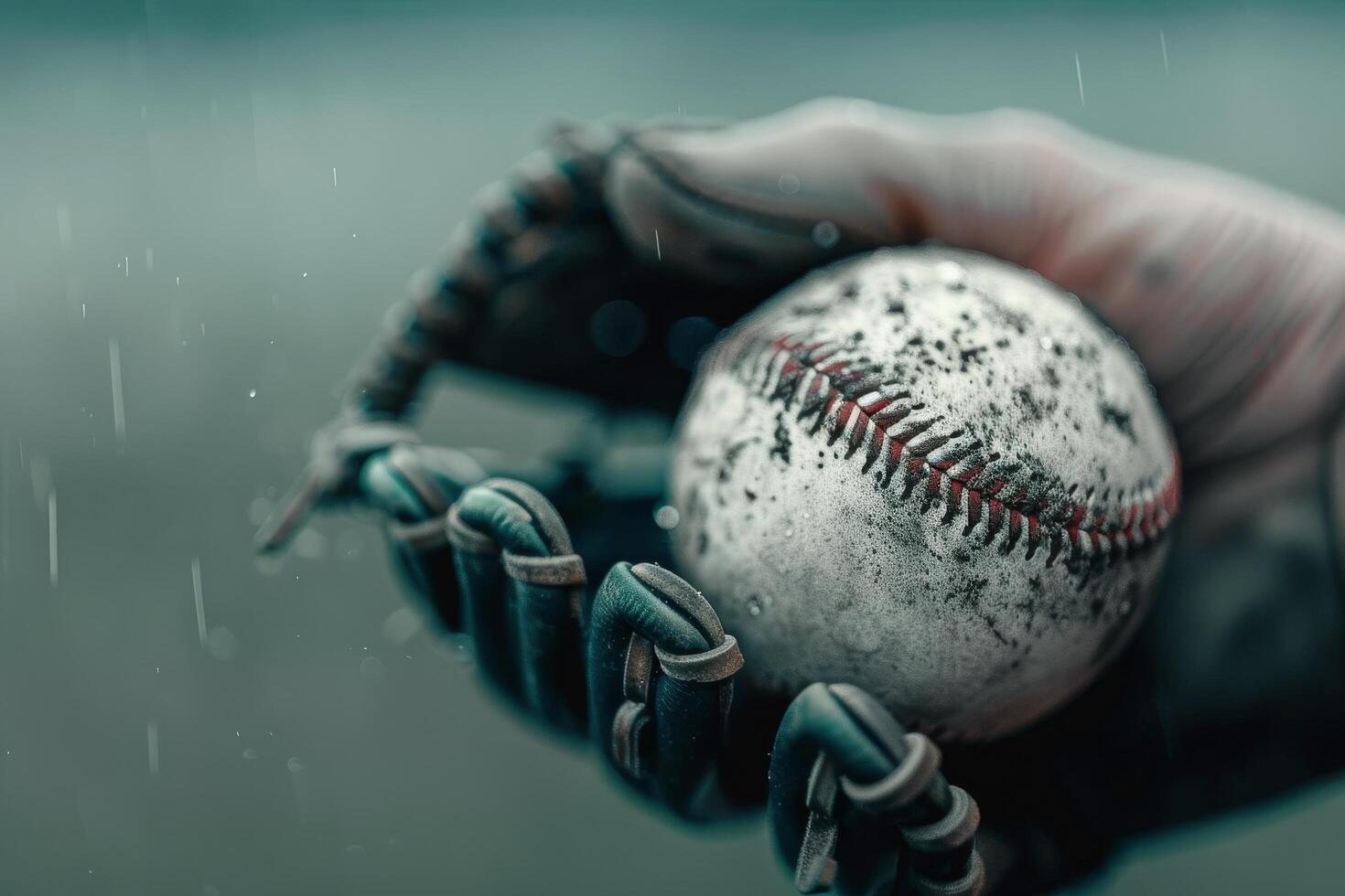 Baseball In A Glove photo