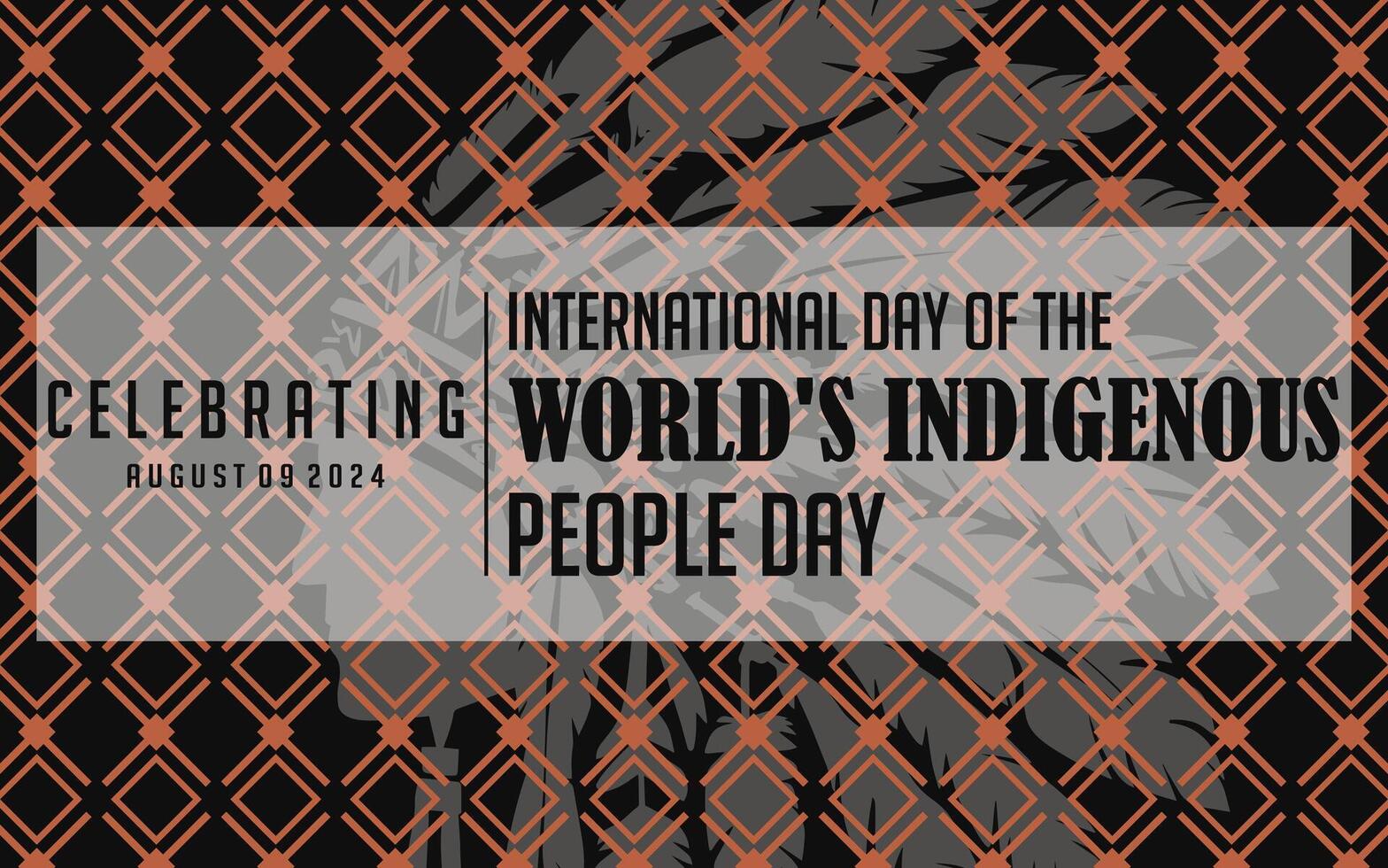 The International Day of the World's Indigenous Peoples on August 9 raises awareness and protects indigenous rights, recognizing their contributions to global issues like environmental protection. vector