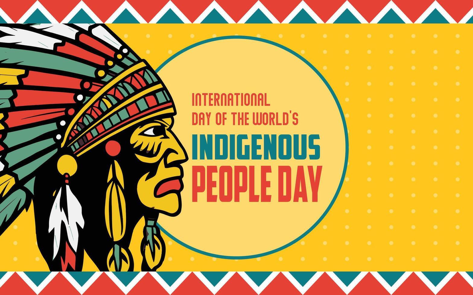 The International Day of the World's Indigenous Peoples on August 9 raises awareness and protects indigenous rights, recognizing their contributions to global issues like environmental protection. vector