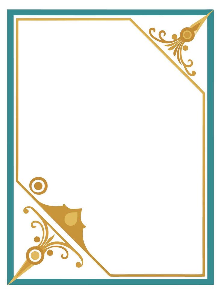 Invitation card corner design vector