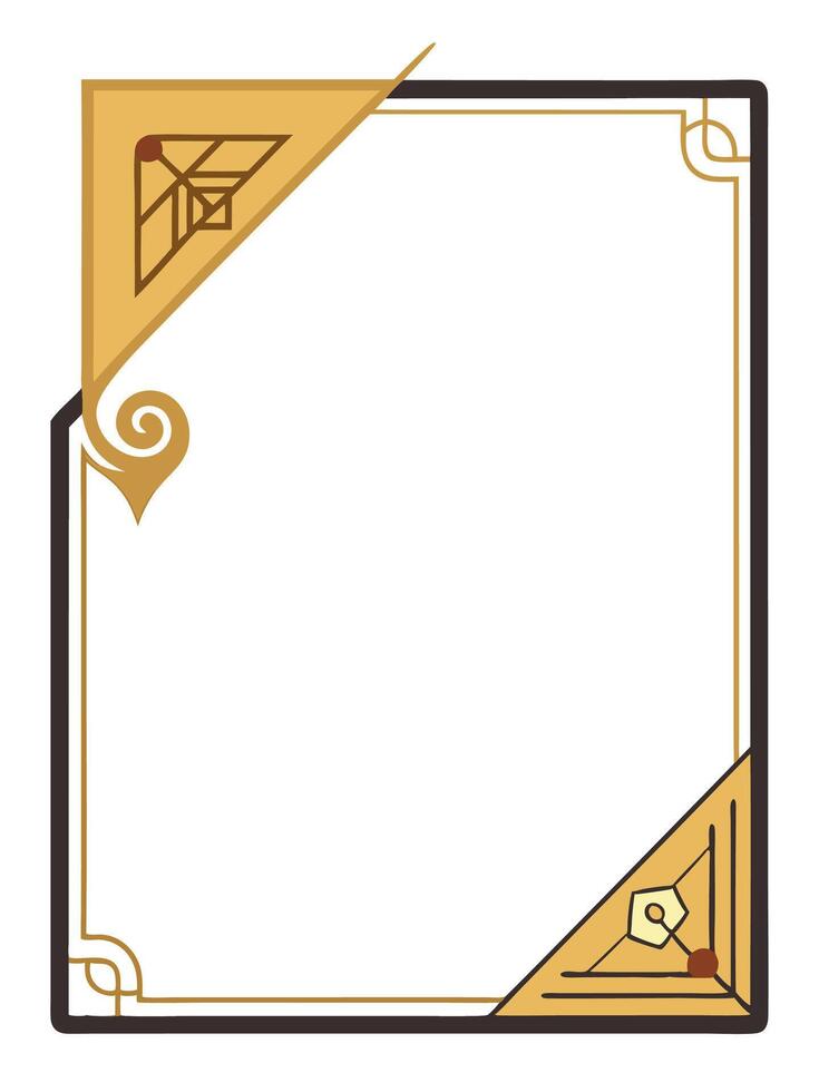 Invitation card corner design vector