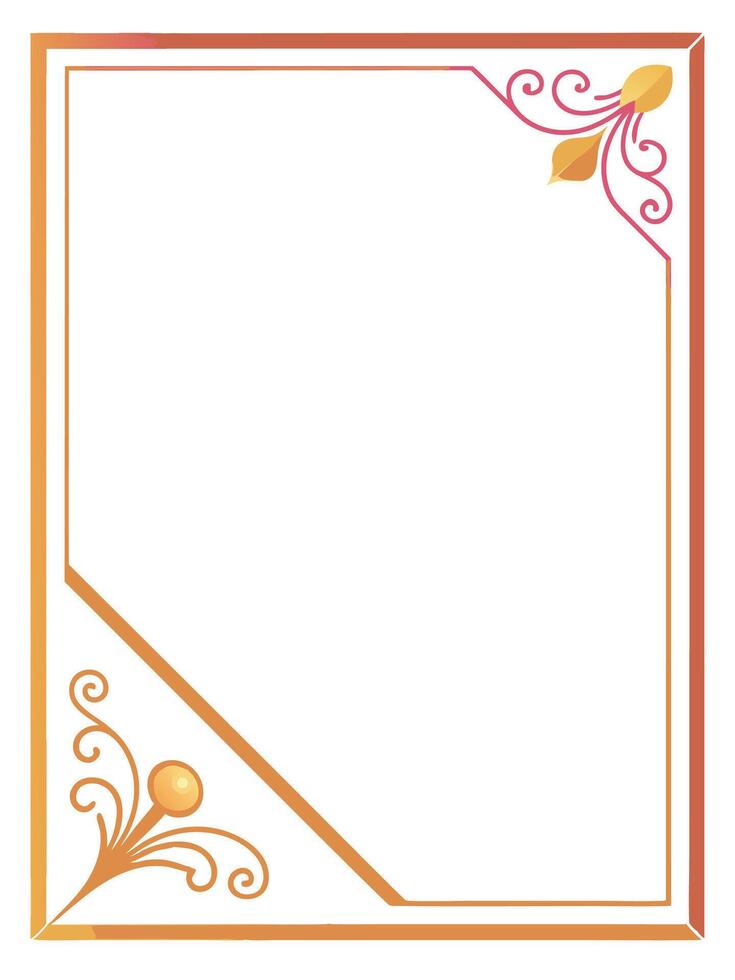 Invitation card corner design vector