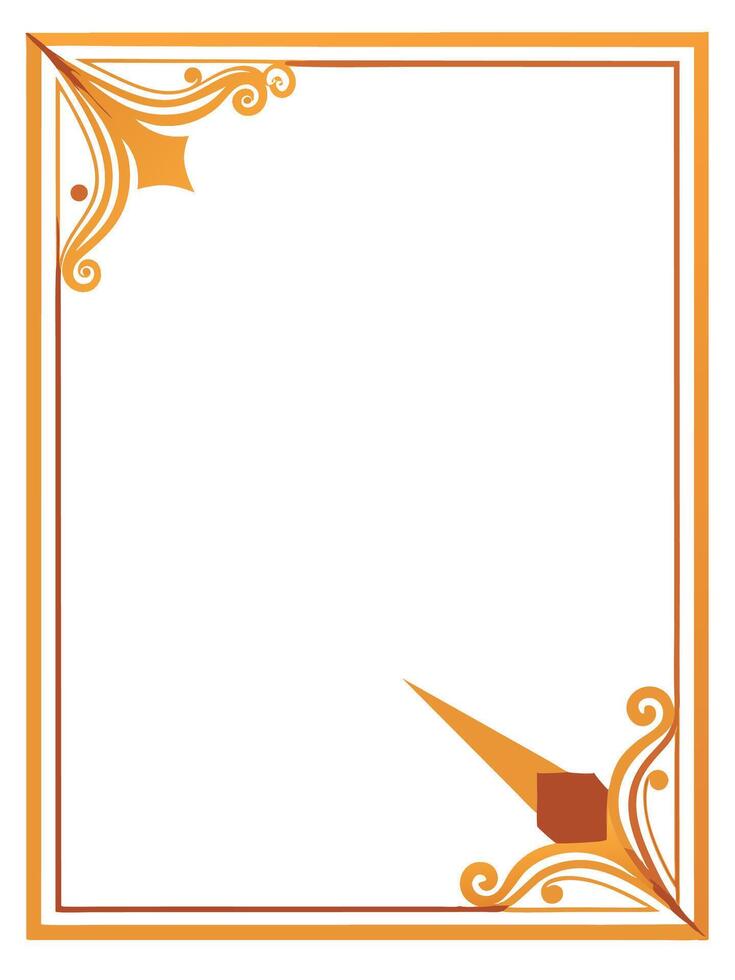 Invitation card corner design vector