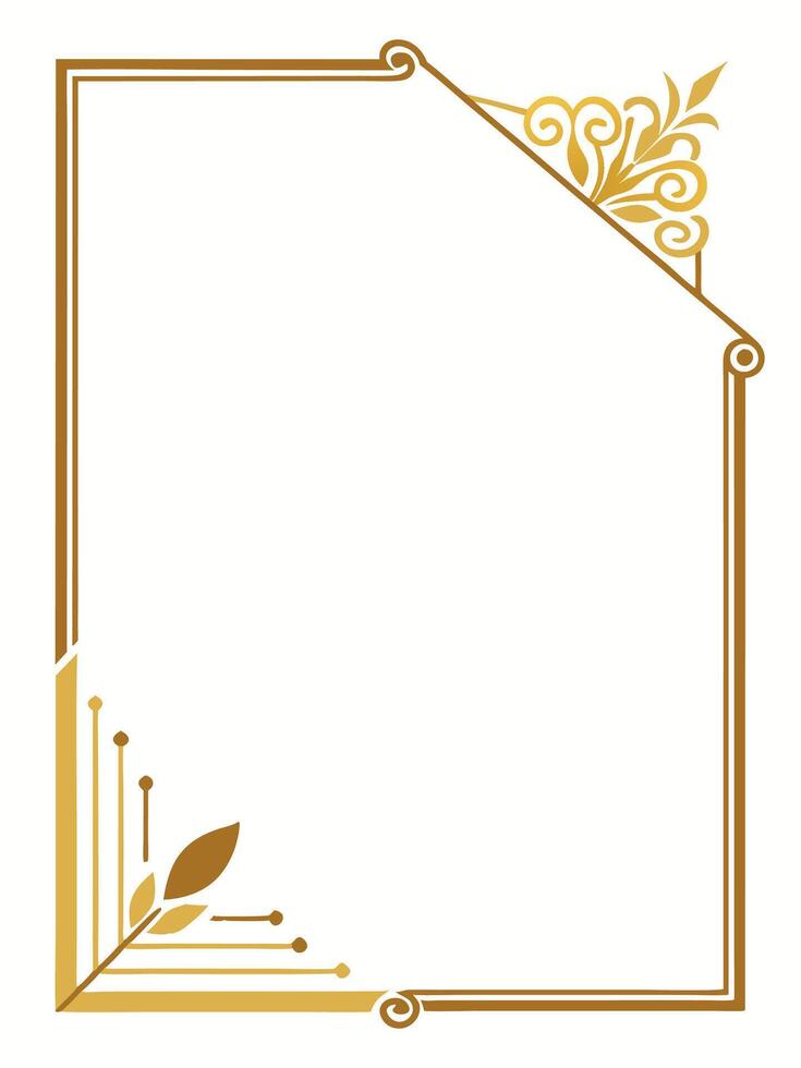 Invitation card corner design vector