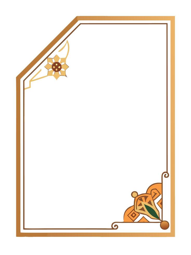 Invitation card corner design vector