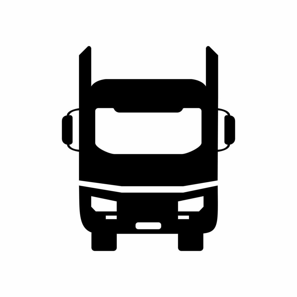 Truck with a white background. vector