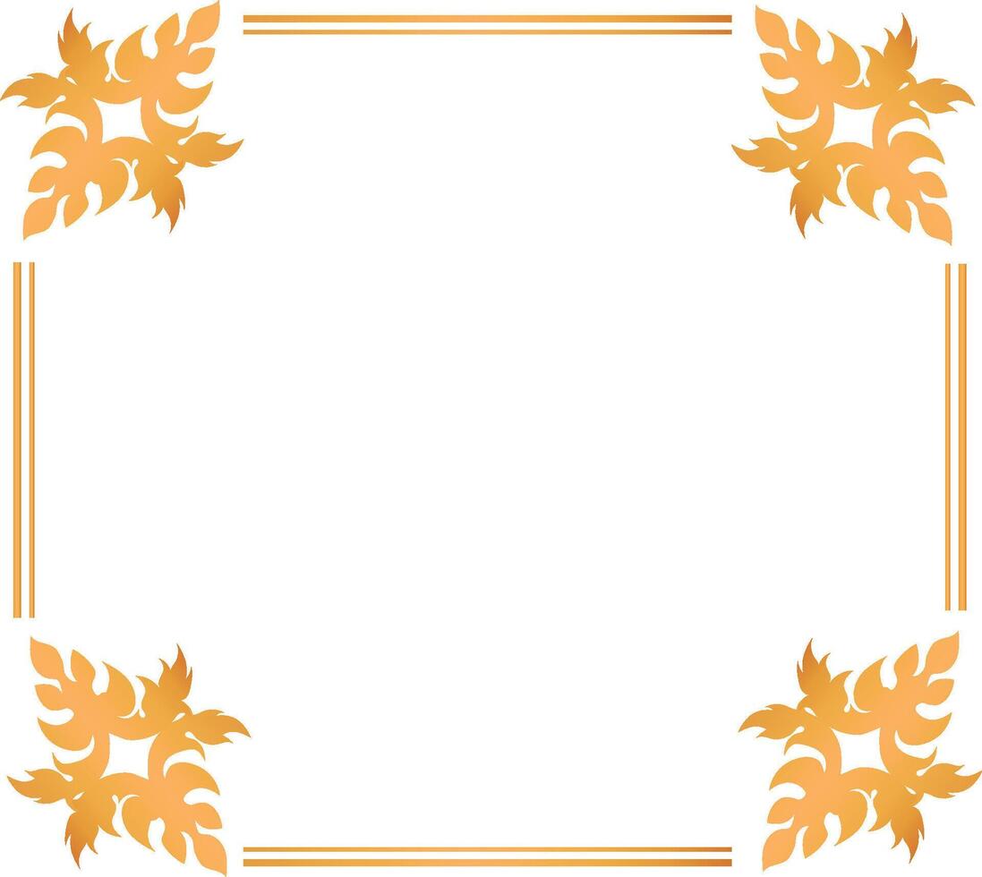 Gold frames rectangle vector