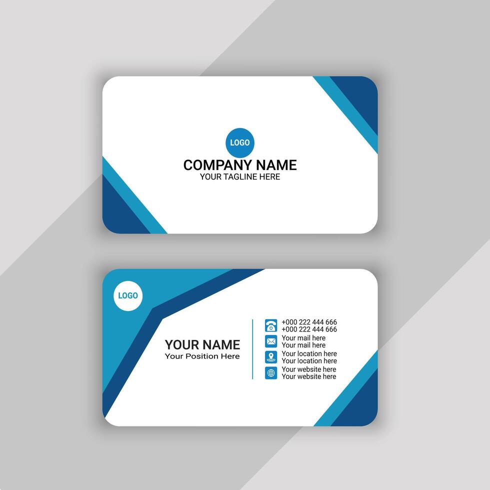 professional business card template design vector