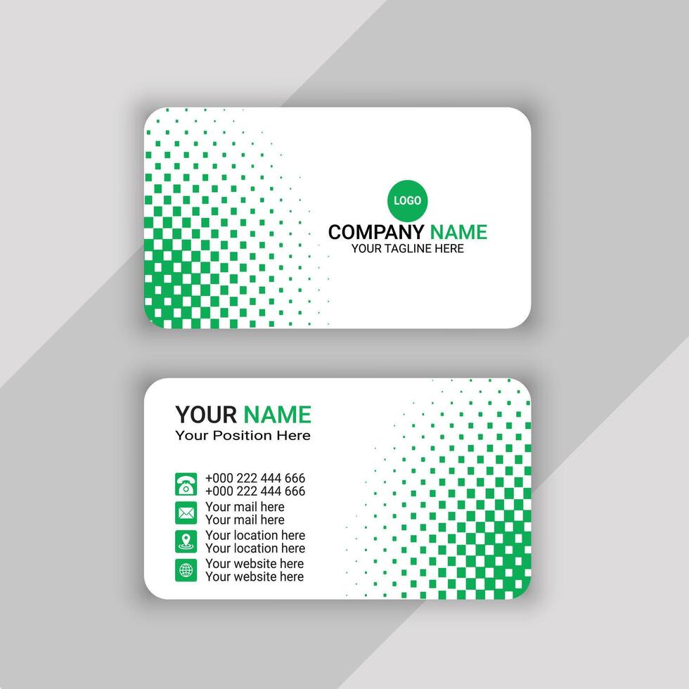 professional business card template design vector