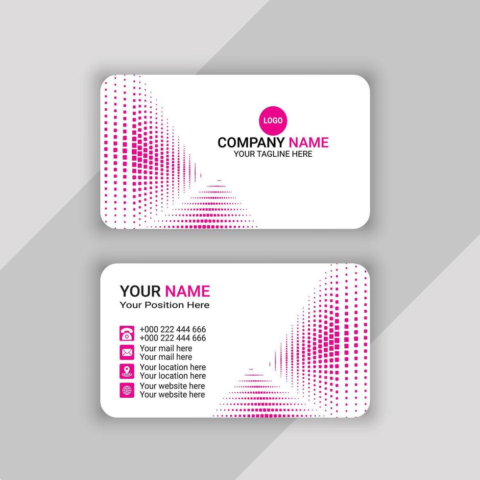 professional business card or visiting card template design vector