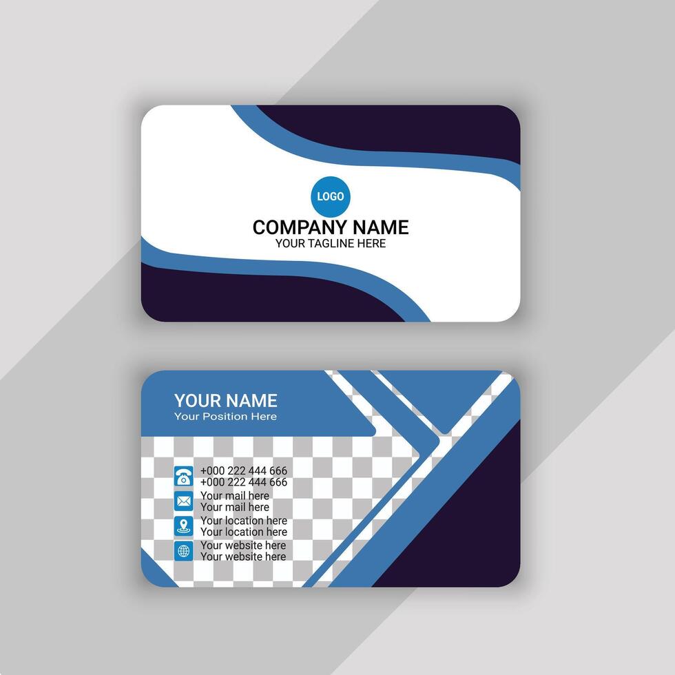 professional business card template design vector