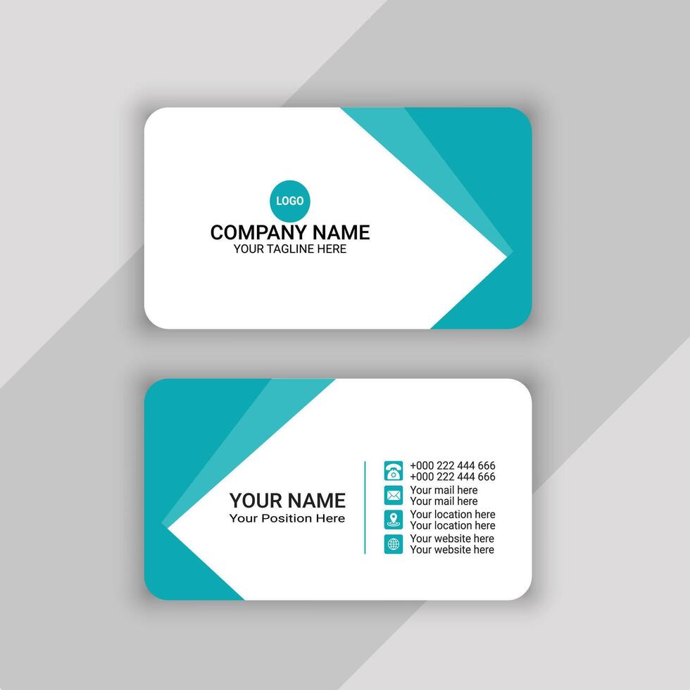 professional business card template design vector