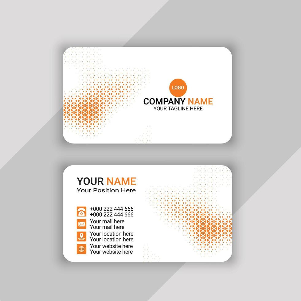 professional business card template design vector