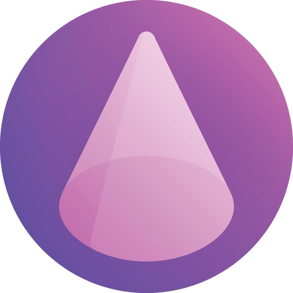 cone illustration, icon or symbol vector