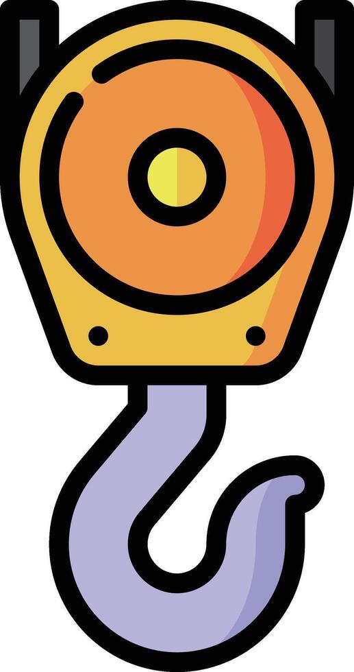 crane illustration, icon or symbol vector