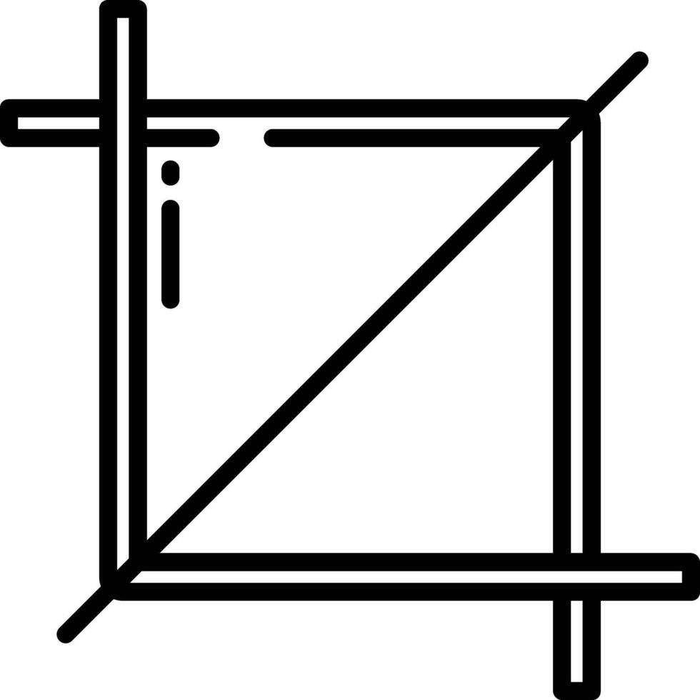 crop illustration, icon or symbol vector
