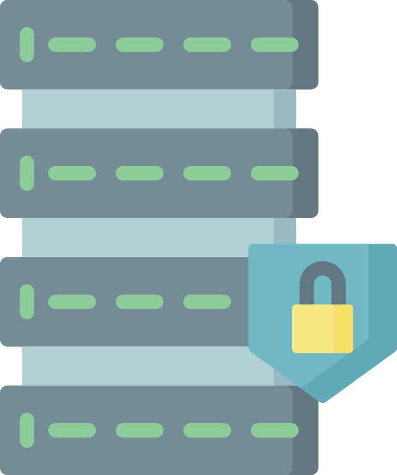 database security illustration, icon or symbol vector