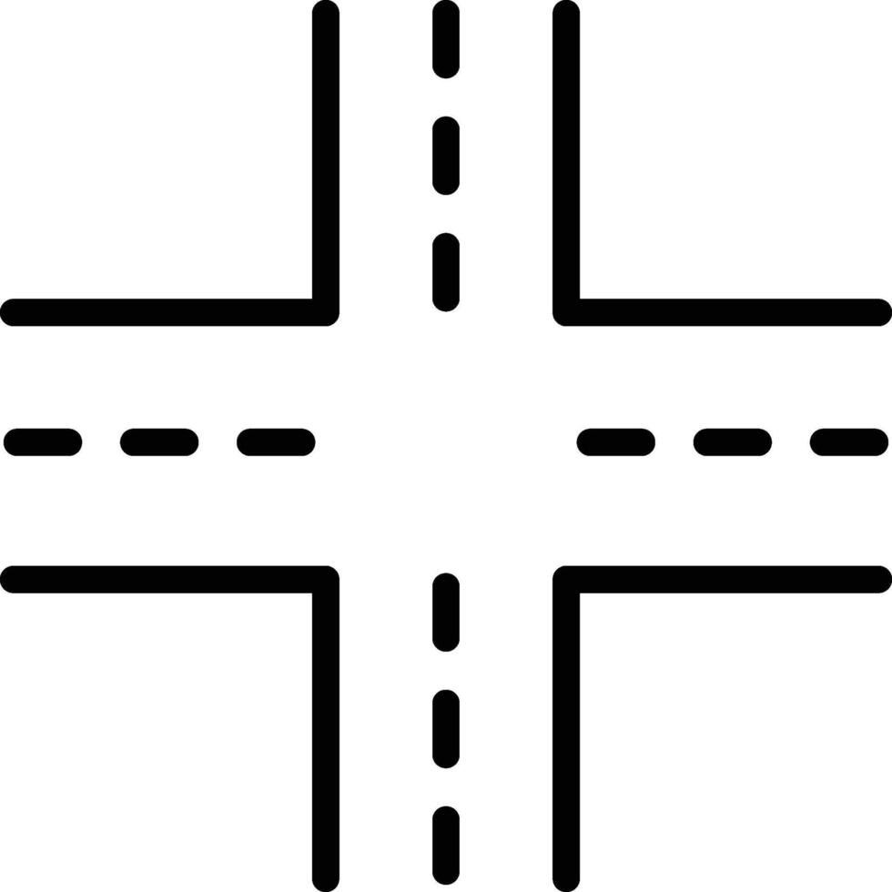 Crossroad illustration, icon or symbol vector