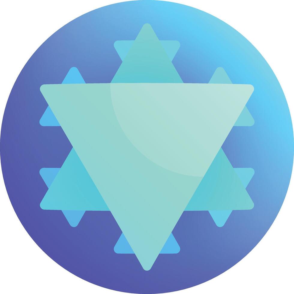 fractal illustration, icon or symbol vector