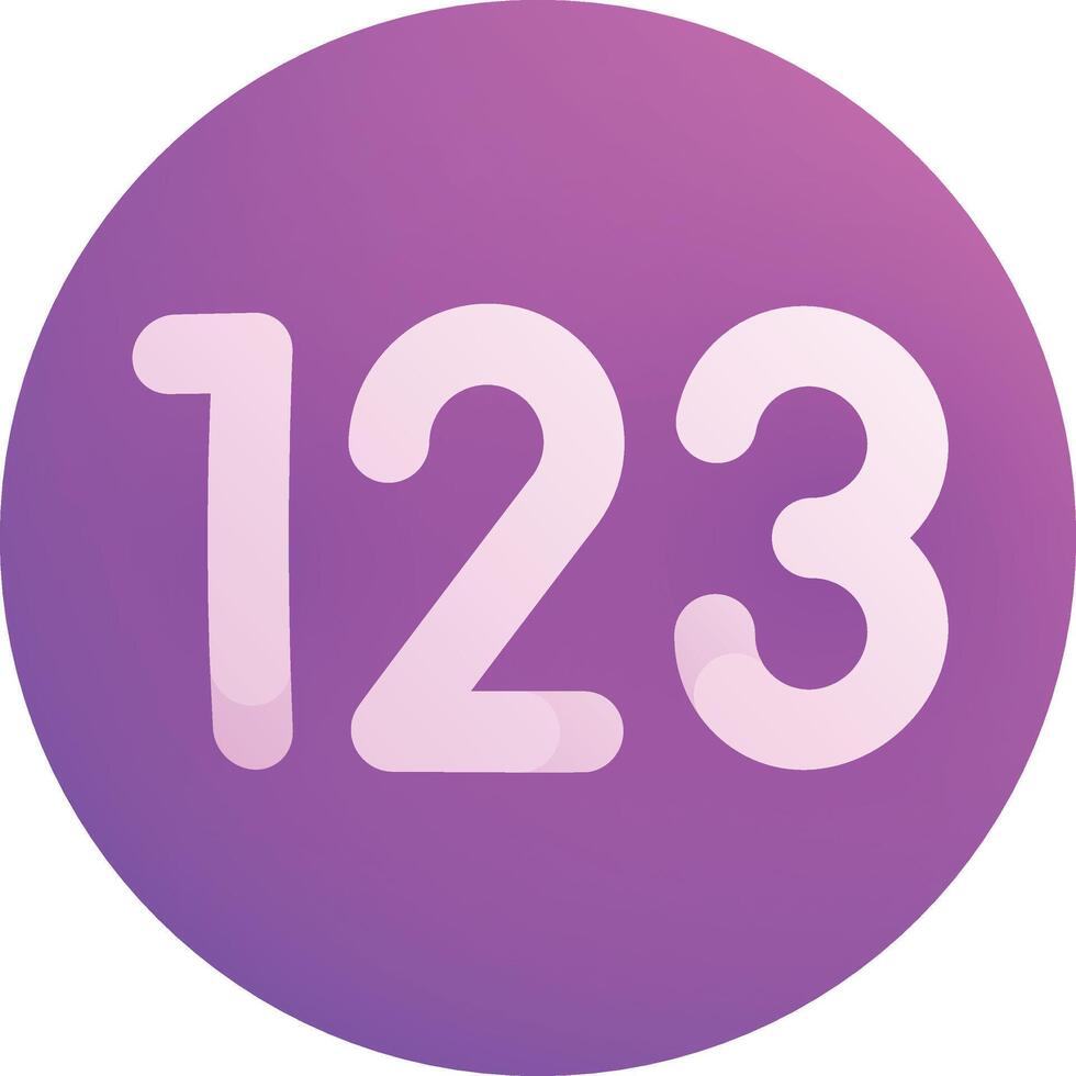 numbers illustration, icon or symbol vector
