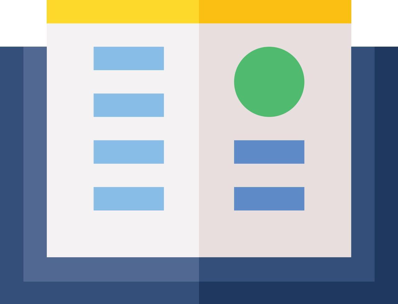 open book illustration, icon or symbol vector
