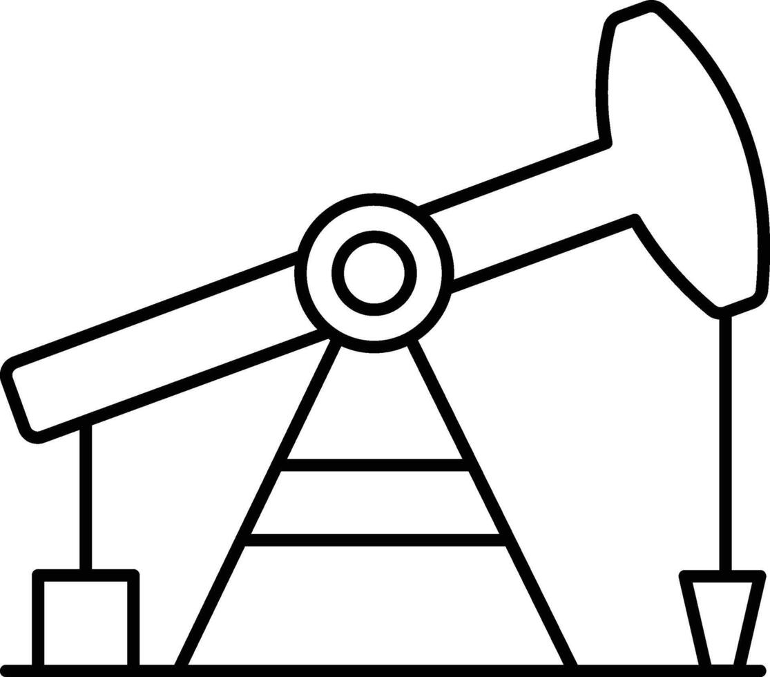 oil pump illustration, icon or symbol vector