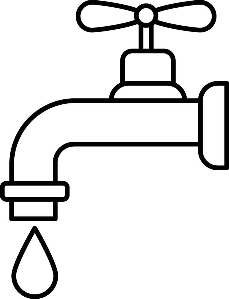 faucet illustration, icon or symbol vector