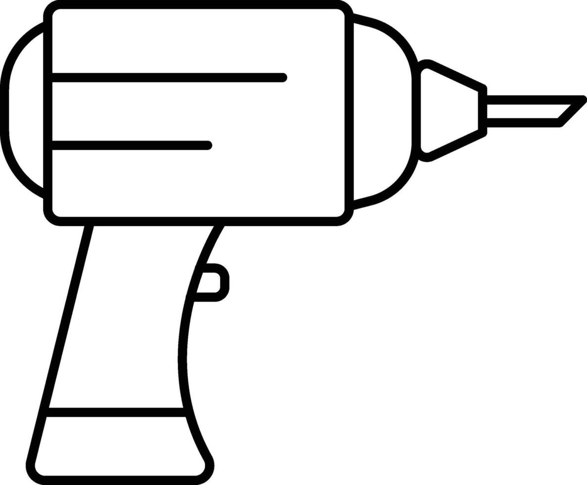 hand drill illustration, icon or symbol vector