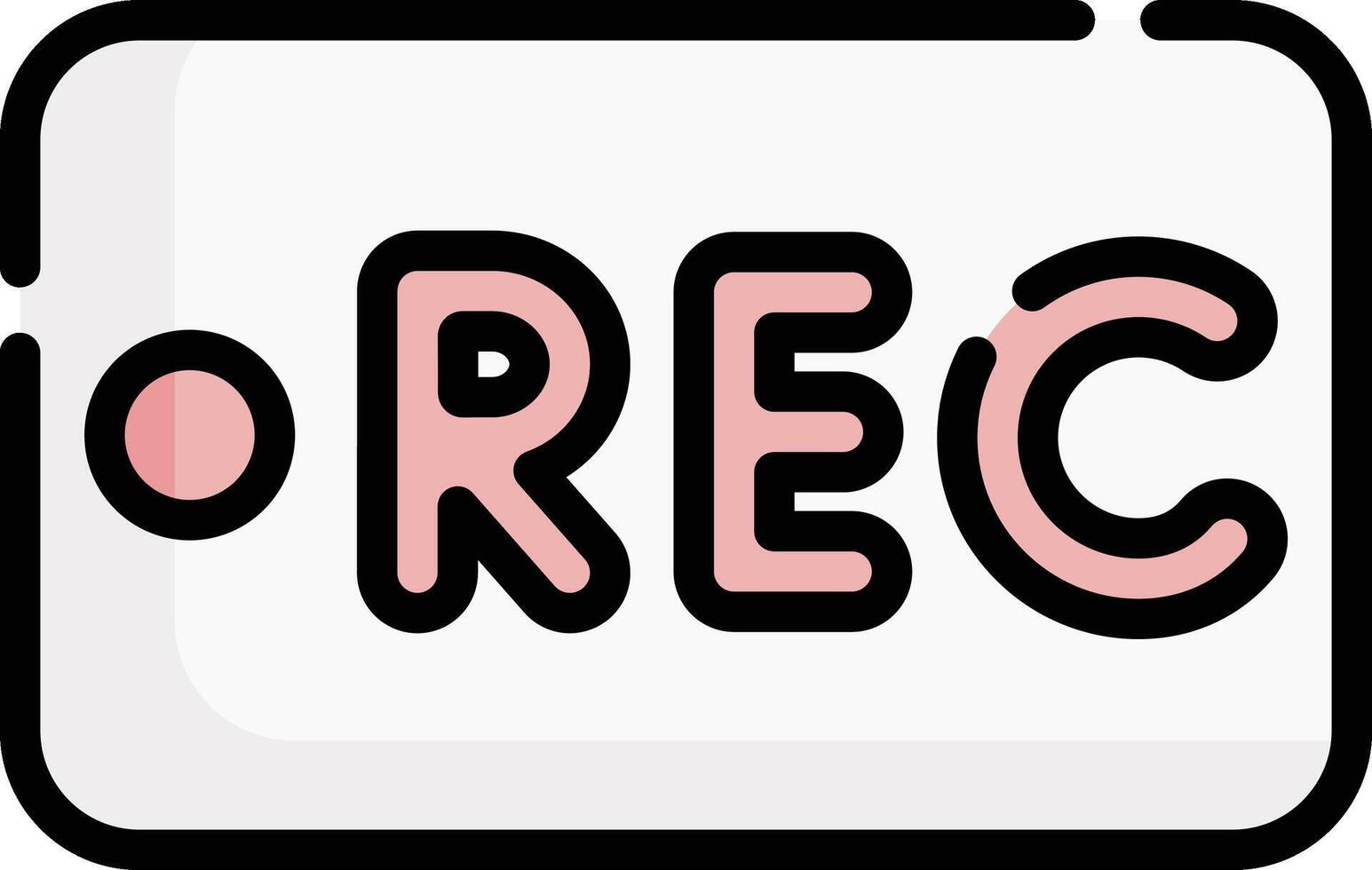 rec illustration, icon or symbol vector