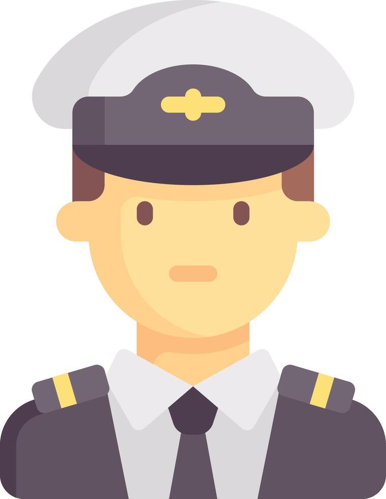 pilot illustration, icon or symbol vector