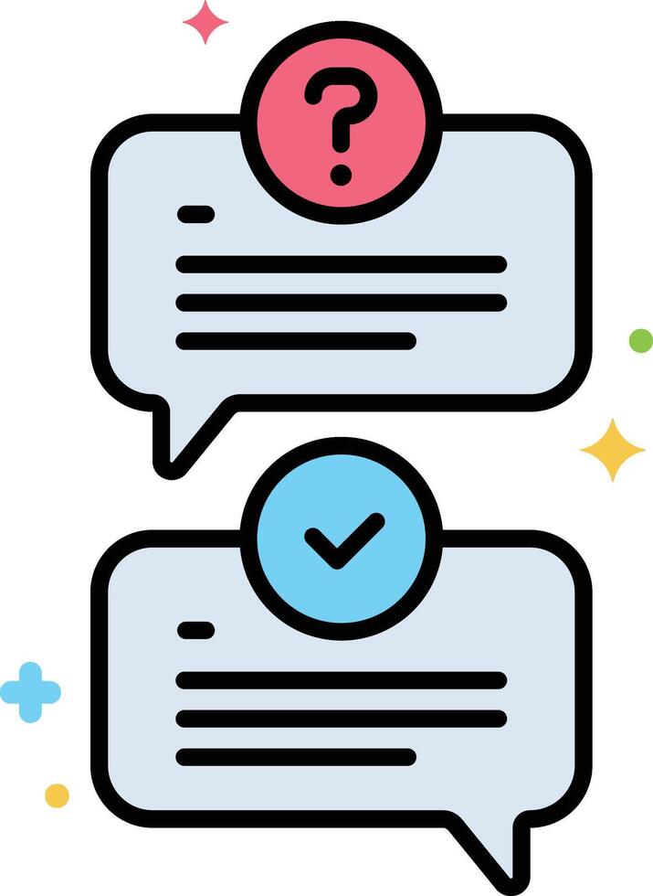 QA illustration, icon or symbol vector