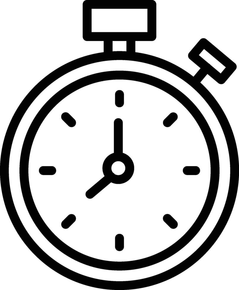 stop watch illustration, icon or symbol vector