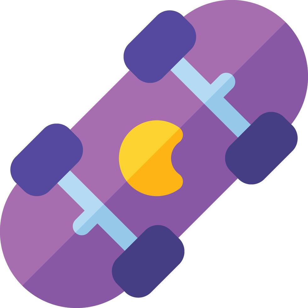 skateboard illustration, icon or symbol vector