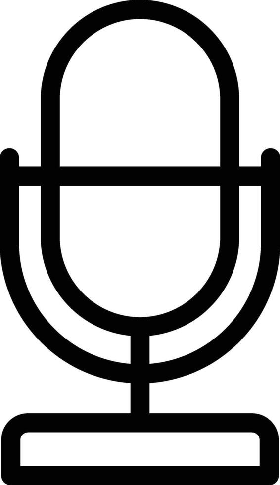 microphone illustration, icon or symbol vector