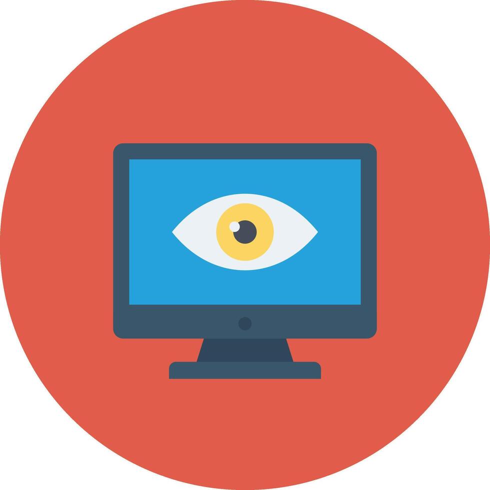 monitor screen illustration, icon or symbol vector