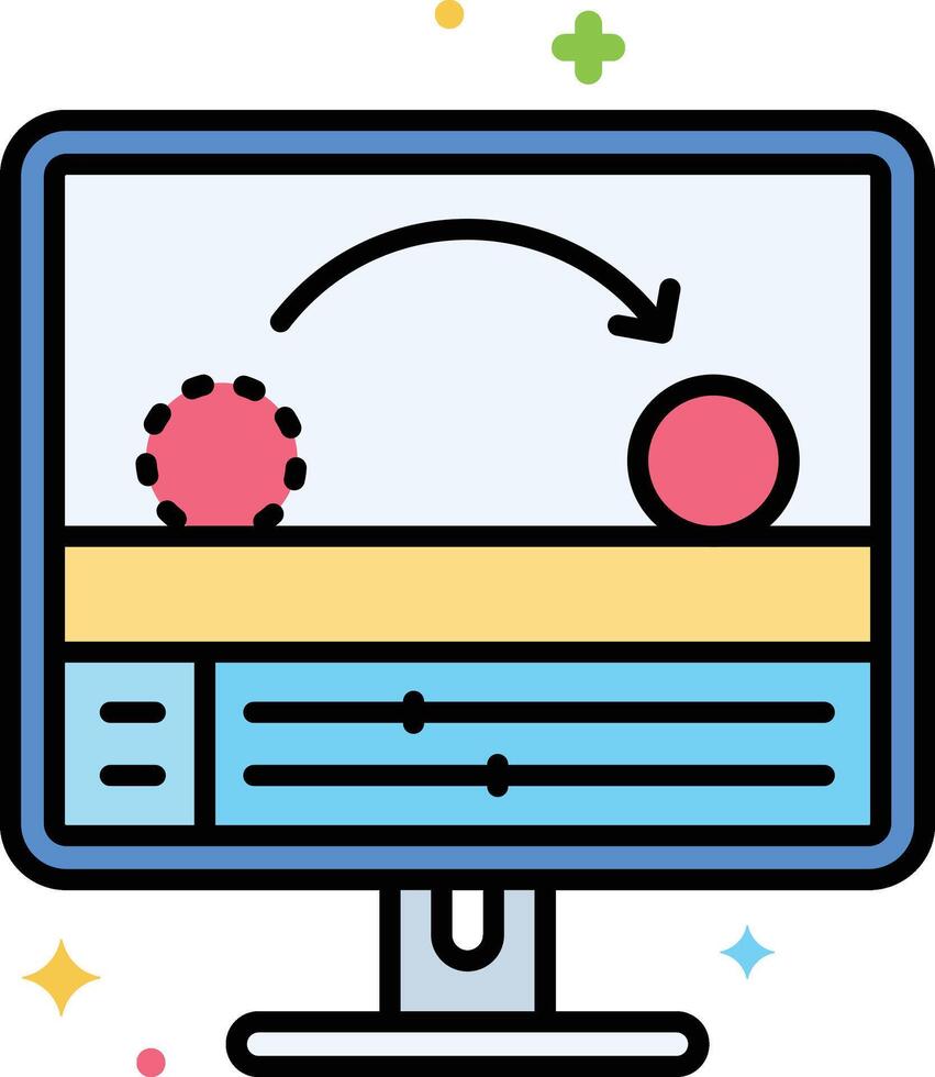 motion graphic illustration, icon or symbol vector