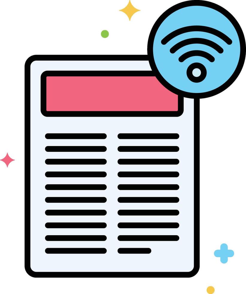 news illustration, icon or symbol vector