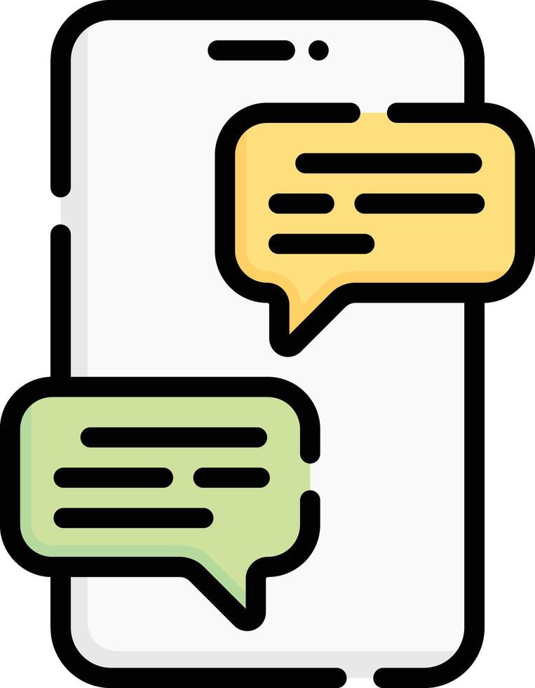 chat illustration, icon or symbol vector