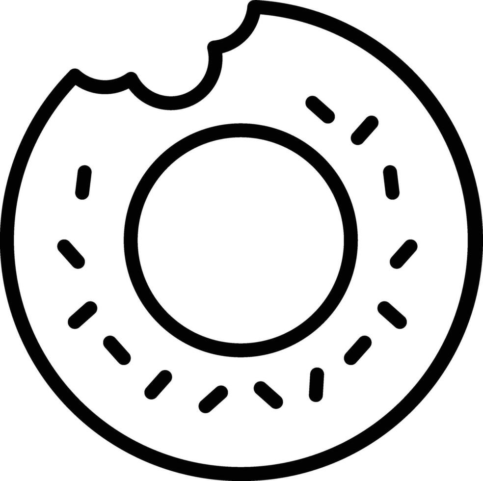 donut illustration, icon or symbol vector