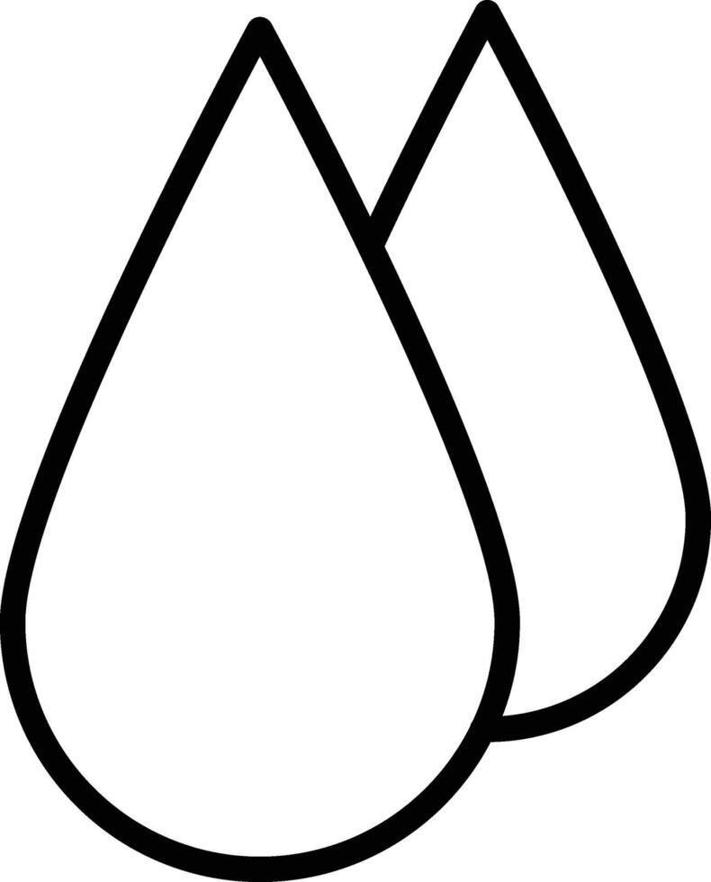 water drop illustration, icon or symbol vector