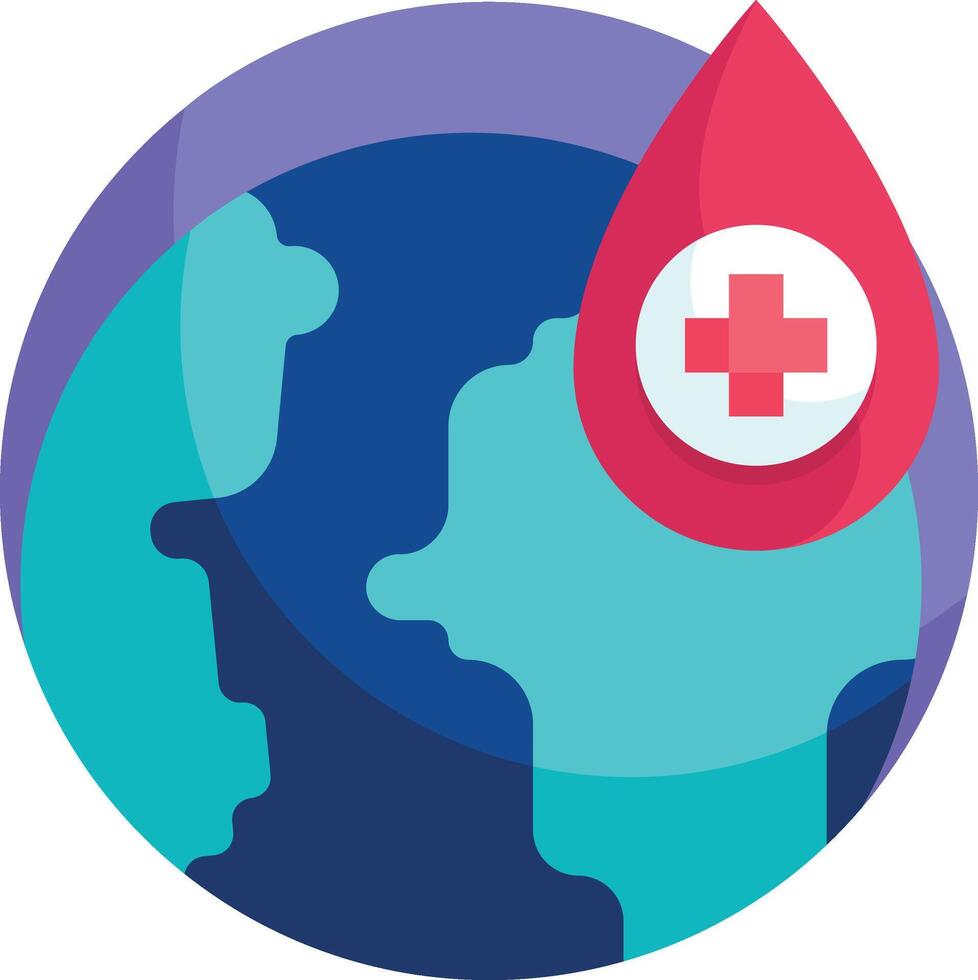 world blood donor day illustration, icon or symbol vector