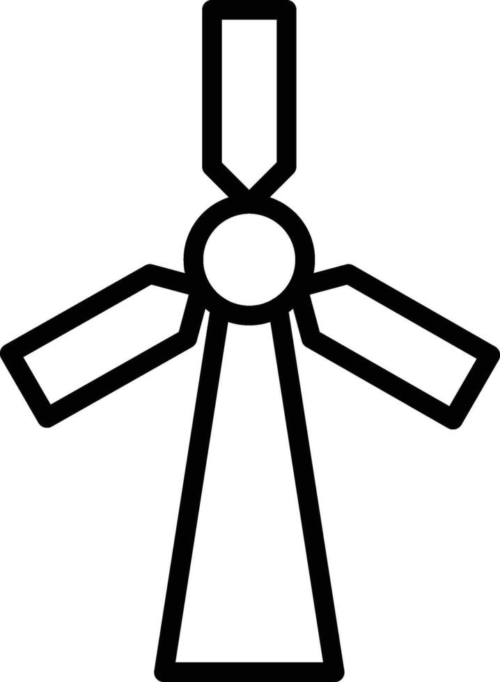 windmill illustration, icon or symbol vector