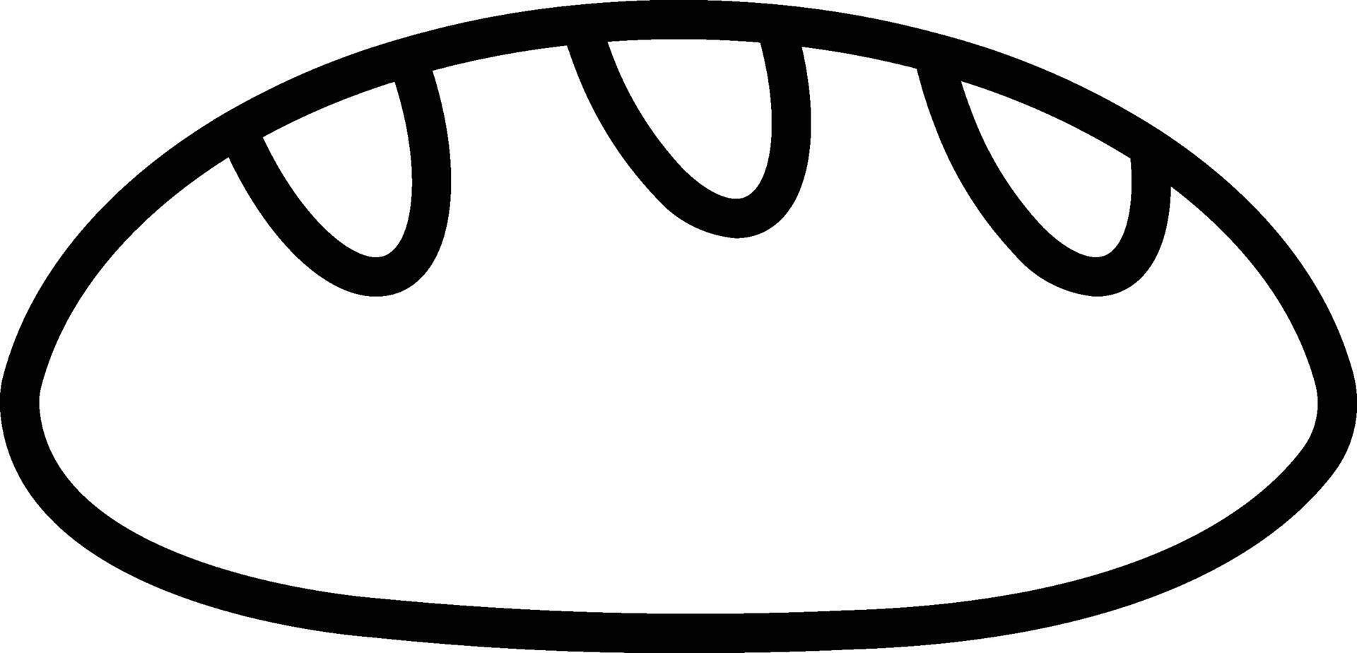 bread illustration, icon or symbol vector
